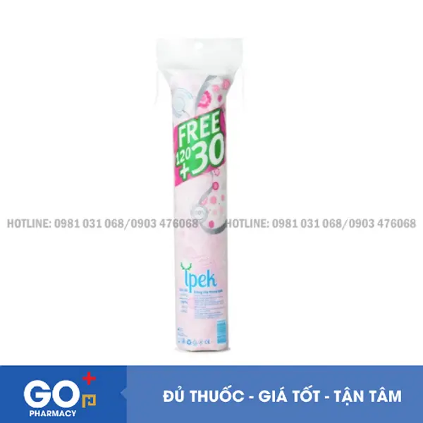 Bông tẩy trang Ipek 120 miếng